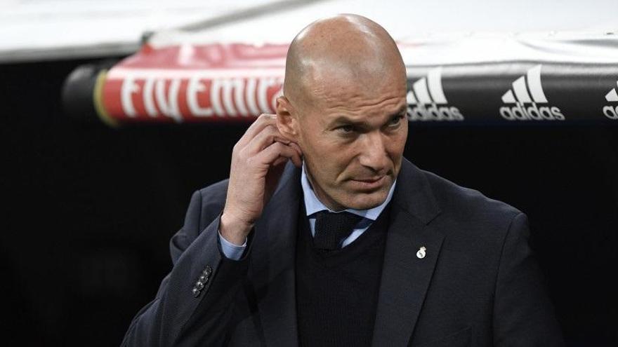 El técnico Zinedine Zidane.