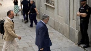 Santos Cerdán, ex secretario de organización del PSOE, a su llegada al Tribunal Supremo.