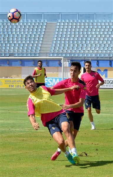 Fase final del entrenamiento de la UD Las Palmas