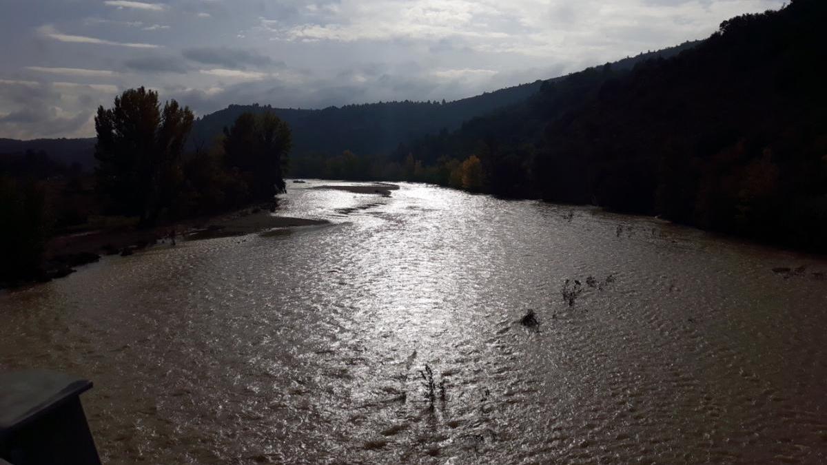 El Bergantes llevó más agua que el río Ebro