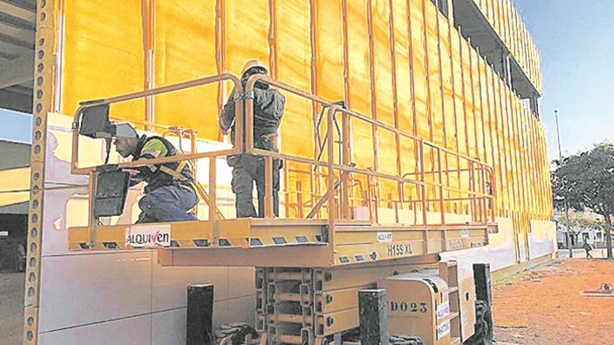 El polideportivo tendrá fachada cerámica ventilada