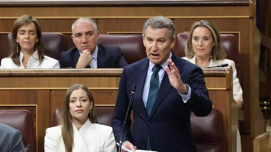 Feijóo a Sánchez: “Si yo fuera una mala persona solo le diría una cosa: 'Ánimo, Pedro”