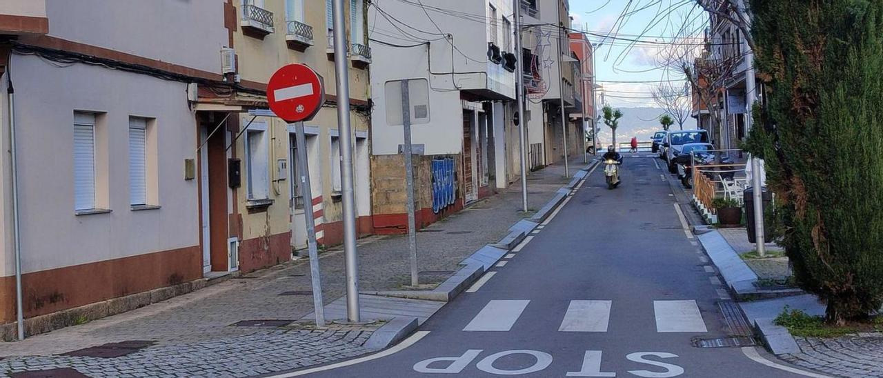 La calle Francisco Escáneo, una de las que forman parte del barrio de Banda do Río. |   // SANTOS ÁLVAREZ