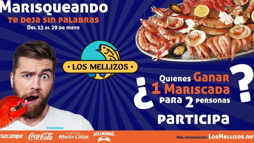 Jornadas Marisqueando: Sorteo de 2 mariscadas especiales para dos personas en Los Mellizos