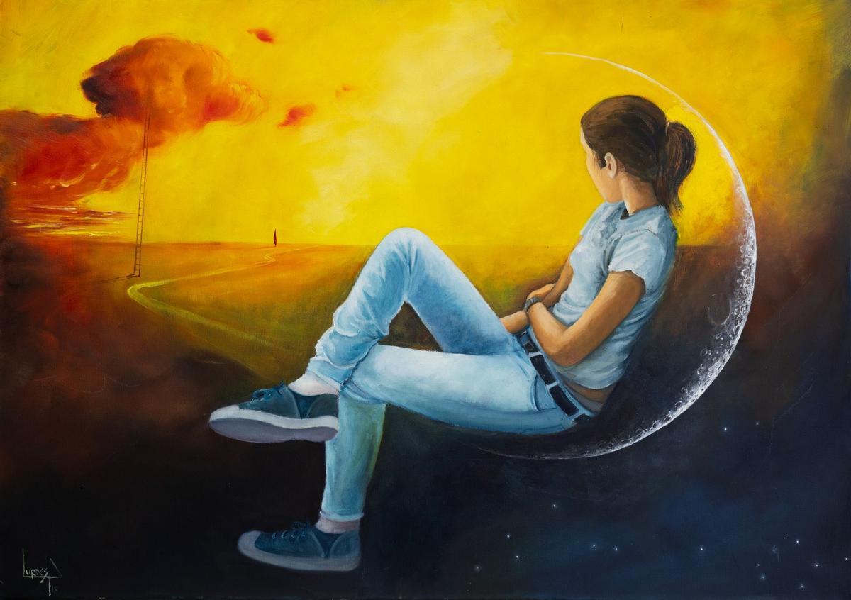 L'oli sobre tela 'Anna' de Lurdes Portas.