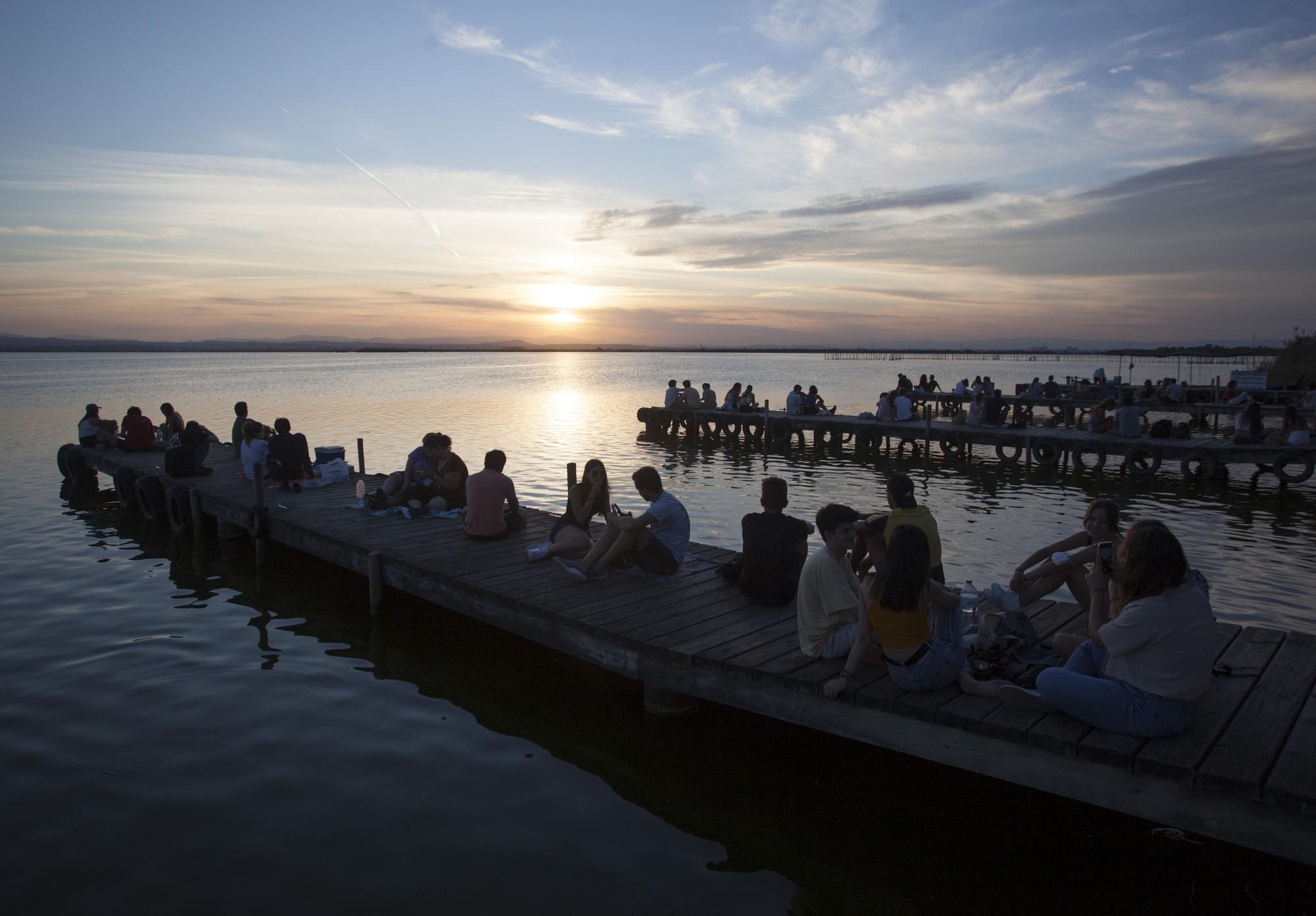 Atardeceres en el embarcadero de l'Albufera de Valencia