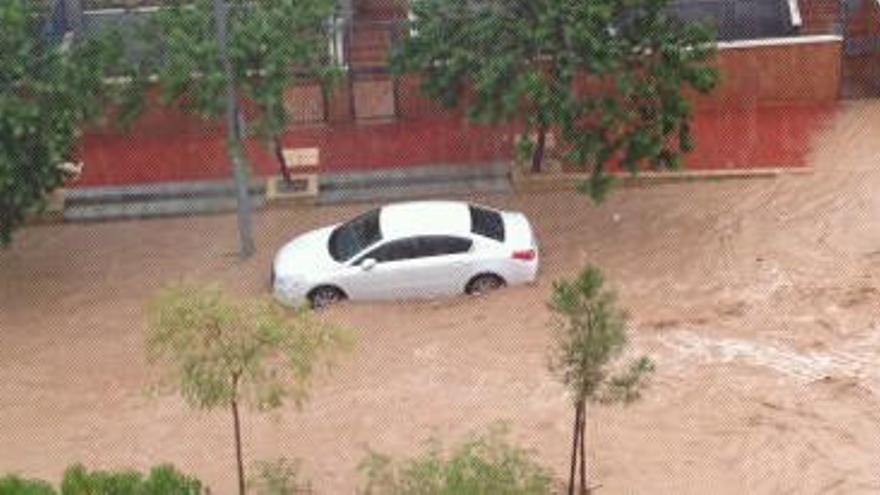 Rambla de Espinardo durante las lluvias del pasado septiembre.