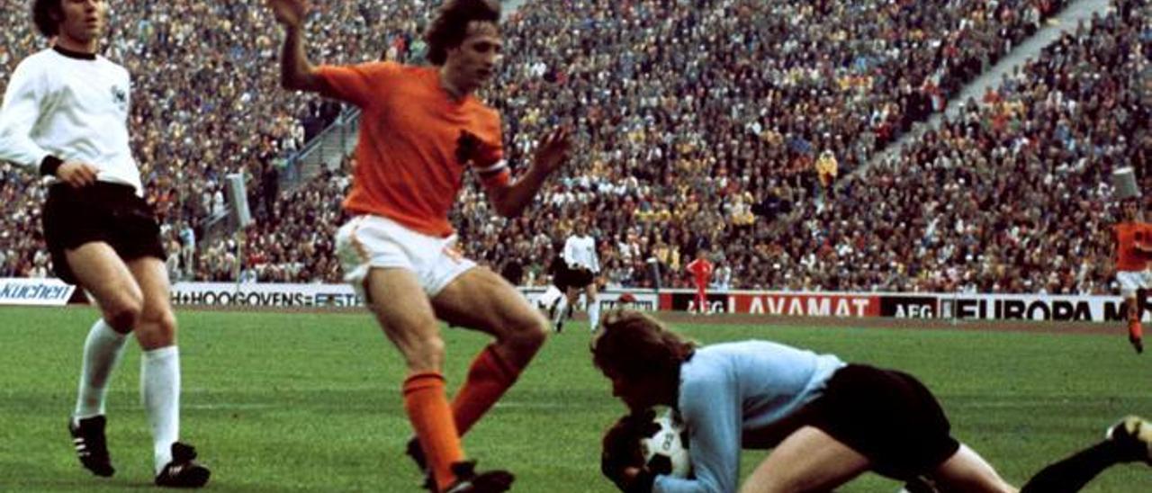 Mundial 1974: Cruyff-Beckenbauer.