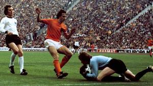 Mundial 1974: Cruyff-Beckenbauer.