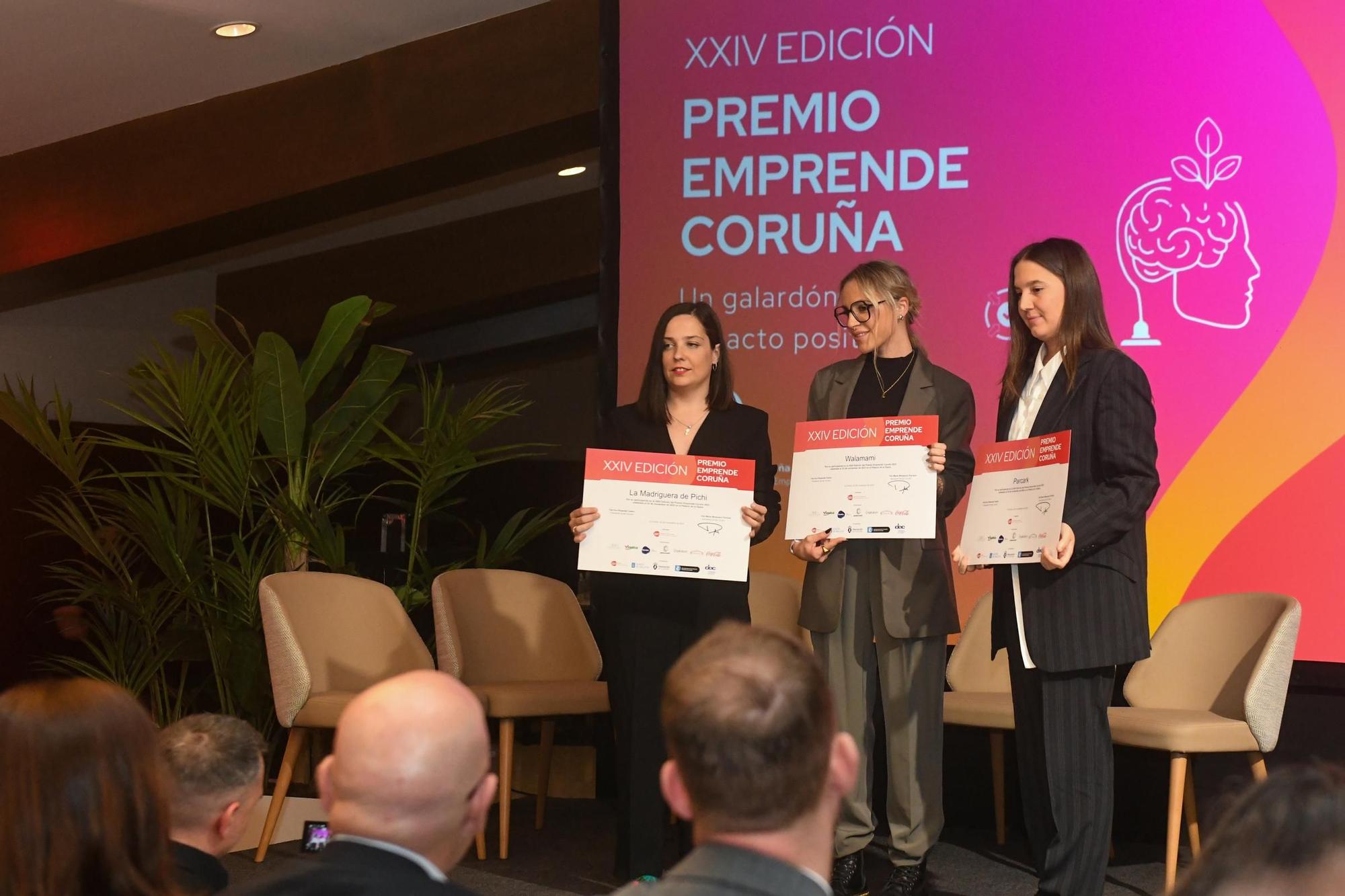Ceus World y Merlín Software, ganadores de los premios Emprende Coruña de AJE