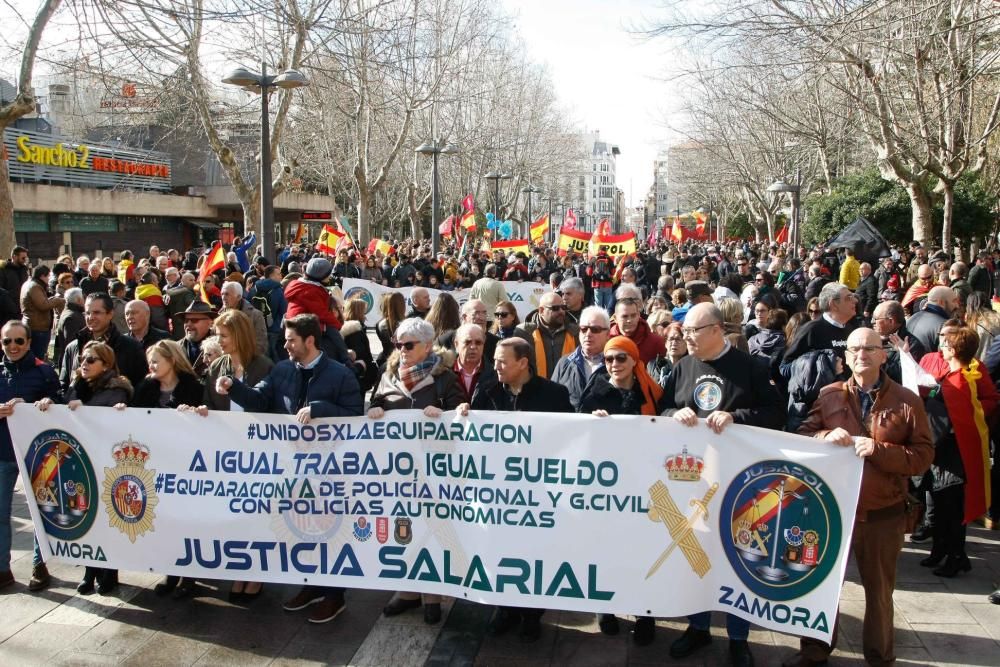 Manifestación de Jusapol en Zamora