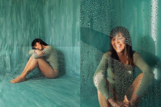 Erea Azurmendi retrata a Cristina Valbuena en una de las fotos de la serie hecha con móvil 'The light in your shadow'