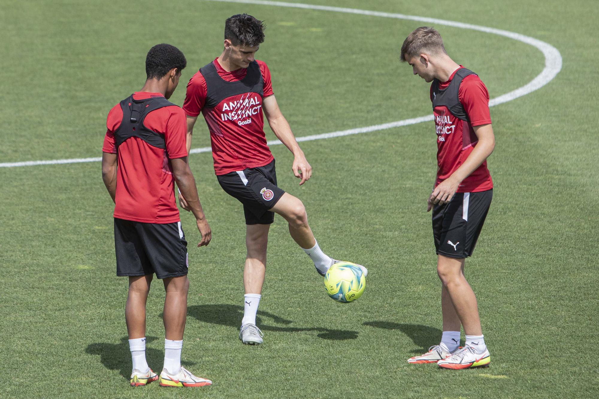 El penúltim entrenament del Girona abans de la final a Tenerife