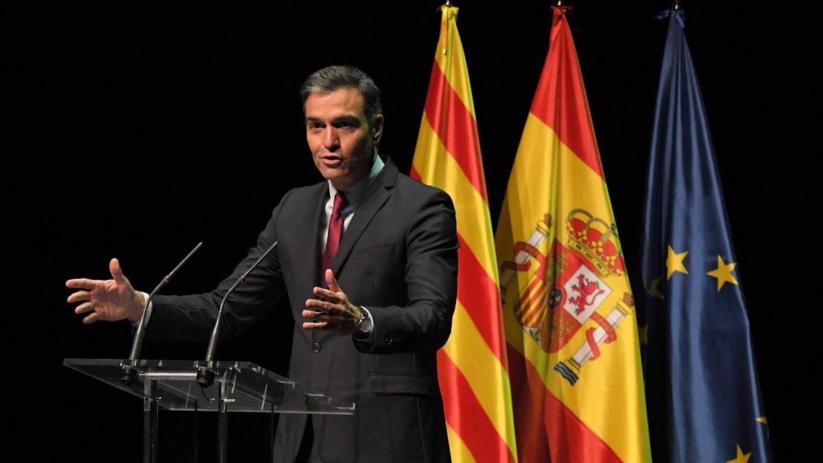 Pedro Sánchez pronuncia su conferencia en el Liceu, en Barcelona