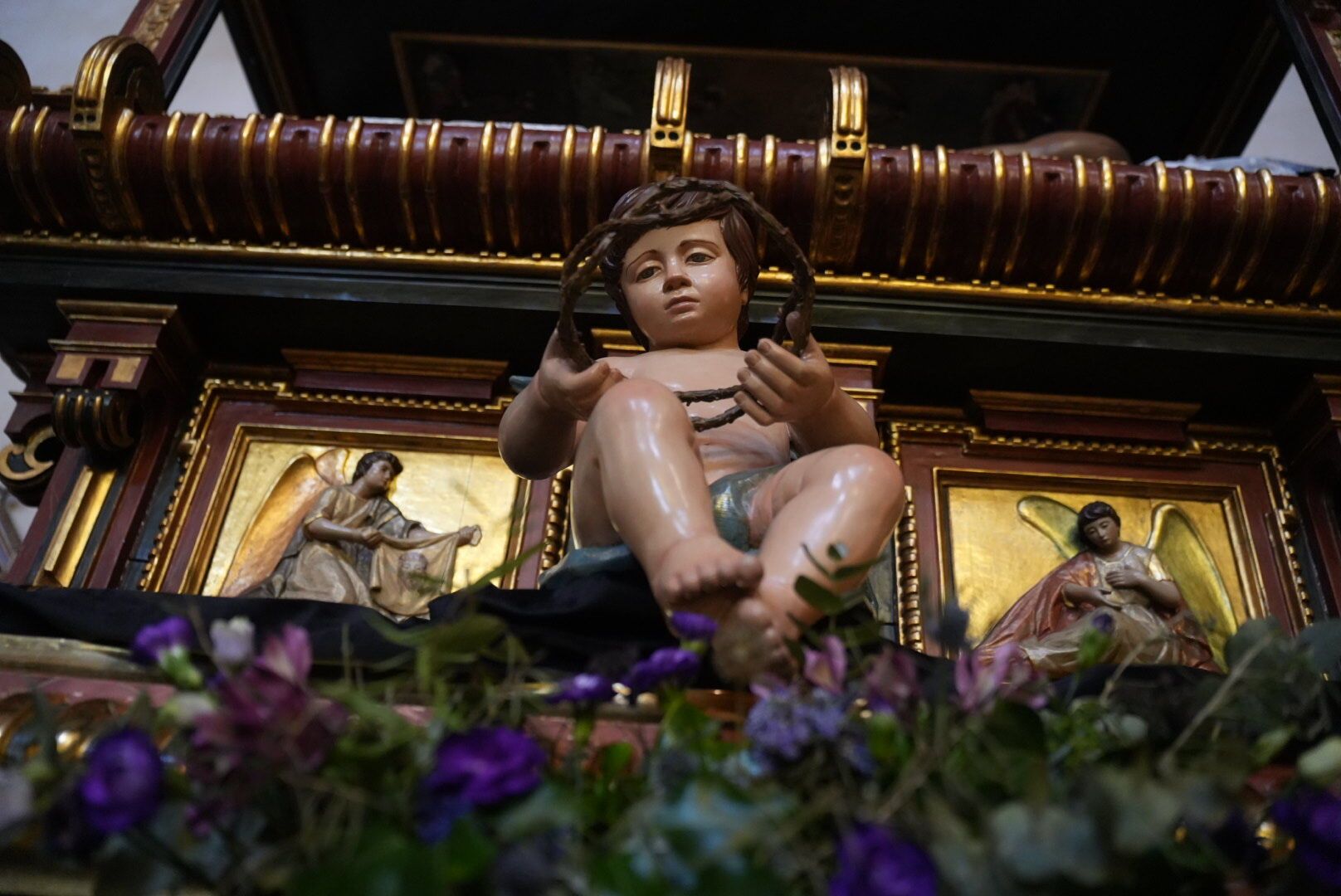 Nuestro Señor Jesucristo del Santo Sepulcro de El Carpio ya está en la iglesia de San Pedro