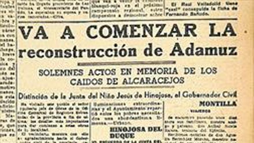 Va a comenzar la reconstrucción de Adamuz