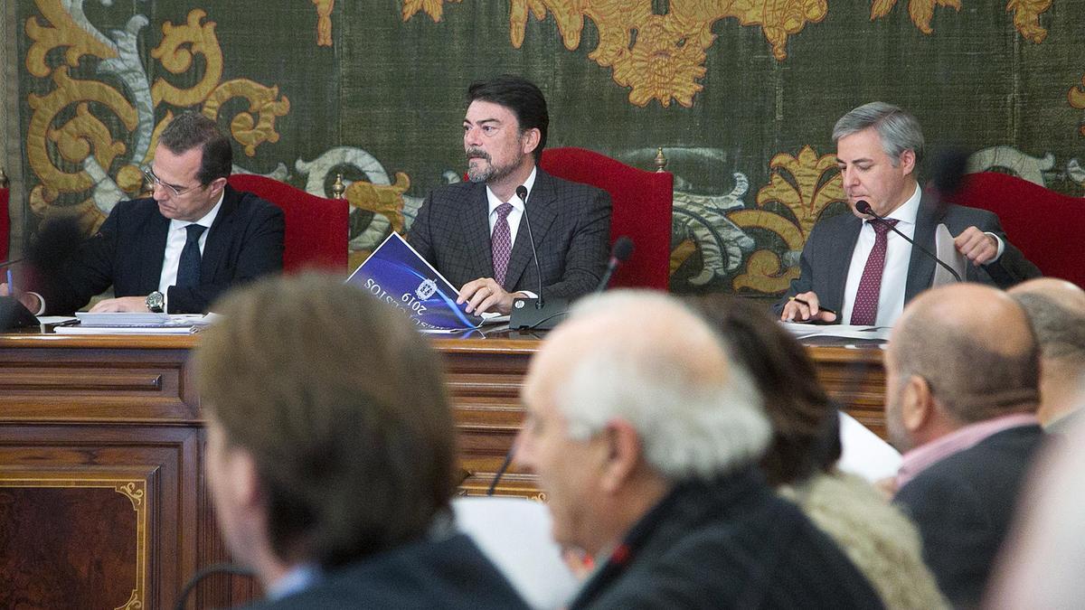 Barcala, en el Consejo Social de 2019, que sí se reunió antes de la aprobación definitiva del Presupuesto