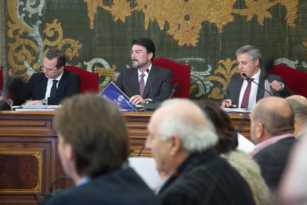 Barcala, en el Consejo Social de 2019, que sí se reunió antes de la aprobación definitiva del Presupuesto