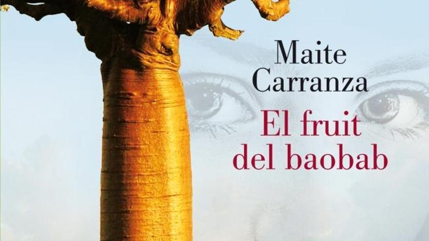 Fragment de la portada del llibre &quot;El fruit del baobab&quot;.