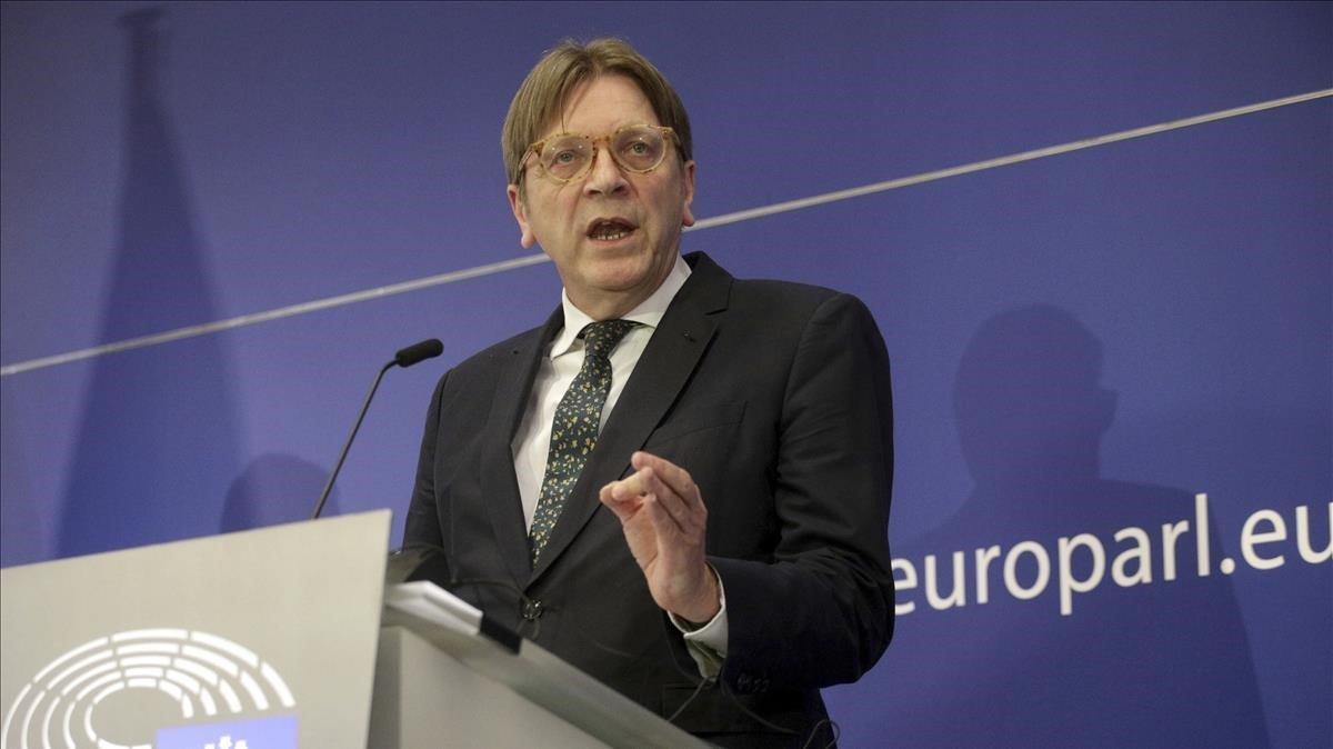 zentauroepp37862199 leader of the alde guy verhofstadt speaks during a media con181027130351