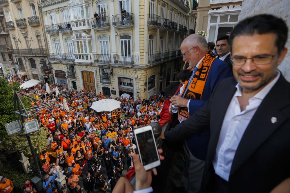 Actos de celebración del Valencia Basket