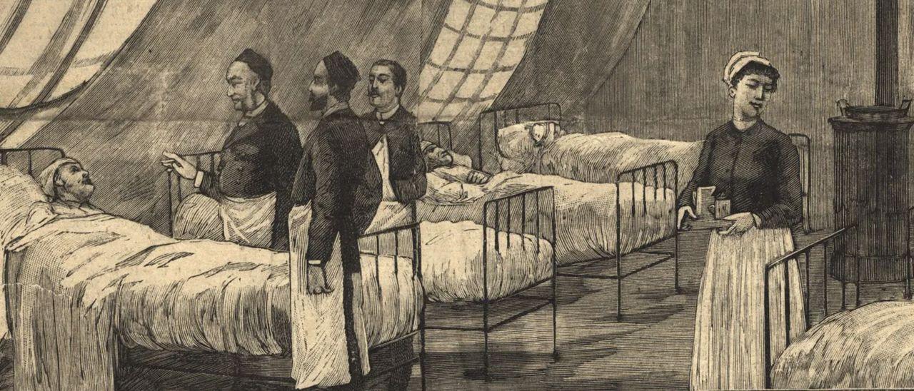 Ilustración de la gripe rusa en “Le Petit Parisien”, 12 de enero de 1890. Biblioteca Nacional de Medicina, EE UU.