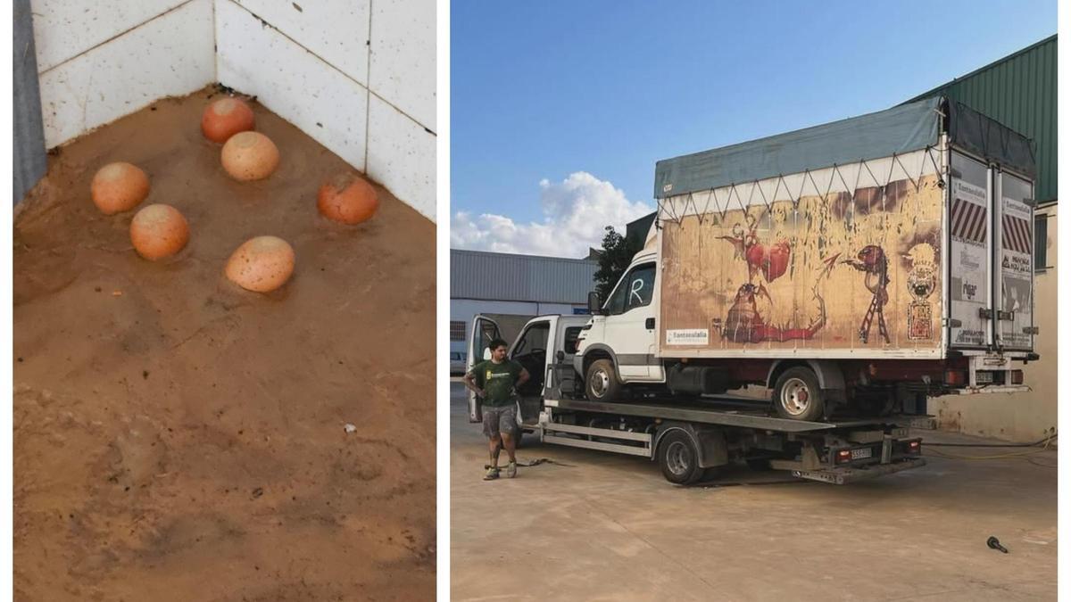 Los simbolos de la dana en el taller de Pedro Santaeulalia