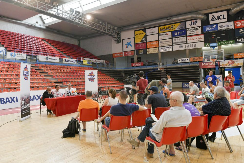 Presentació de Pedro Martínez com a entrenador del Baxi Manresa