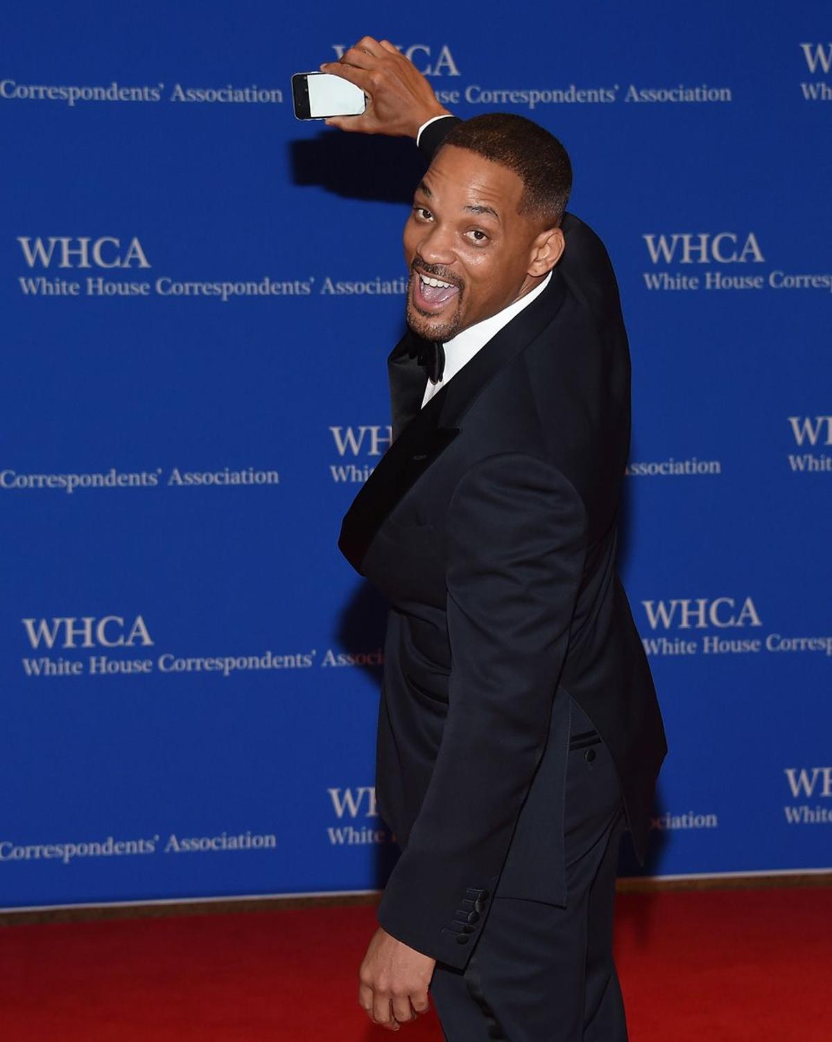 Will Smith, divertido,  en la Cena de Corresponsales de la Casa Blanca