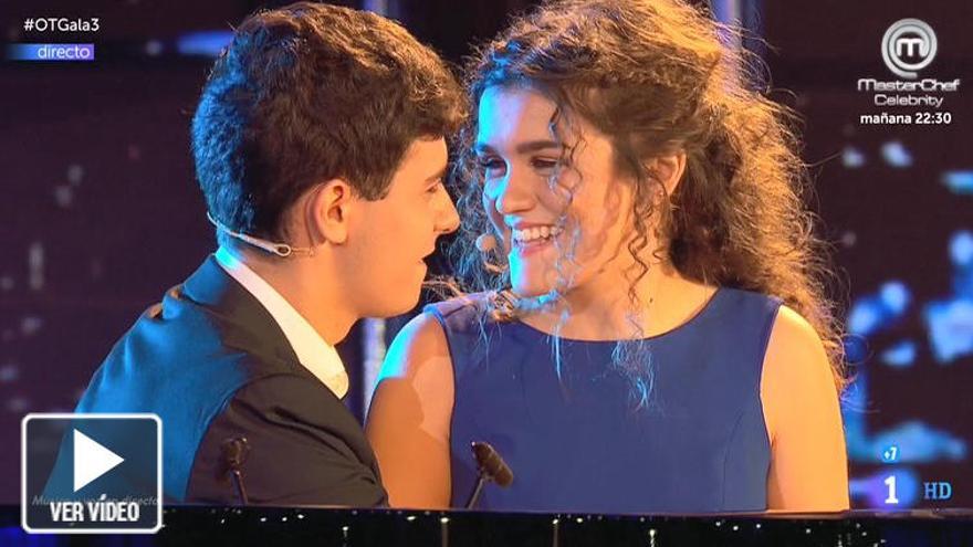 Miriam y Alfred, durante la gala. // RTVE