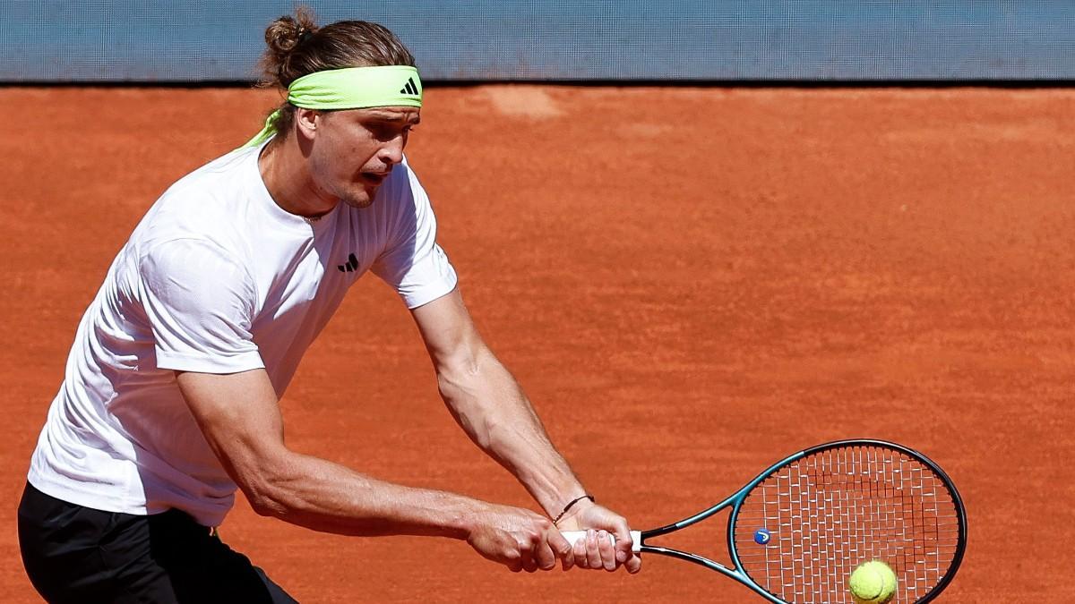 Alexander Zverev, durante el partido