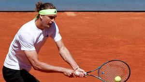 Alexander Zverev, durante el partido
