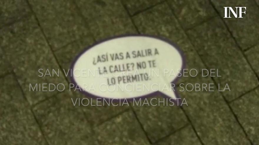 Un Paseo del miedo en San Vicente para concienciar contra la violencia machista