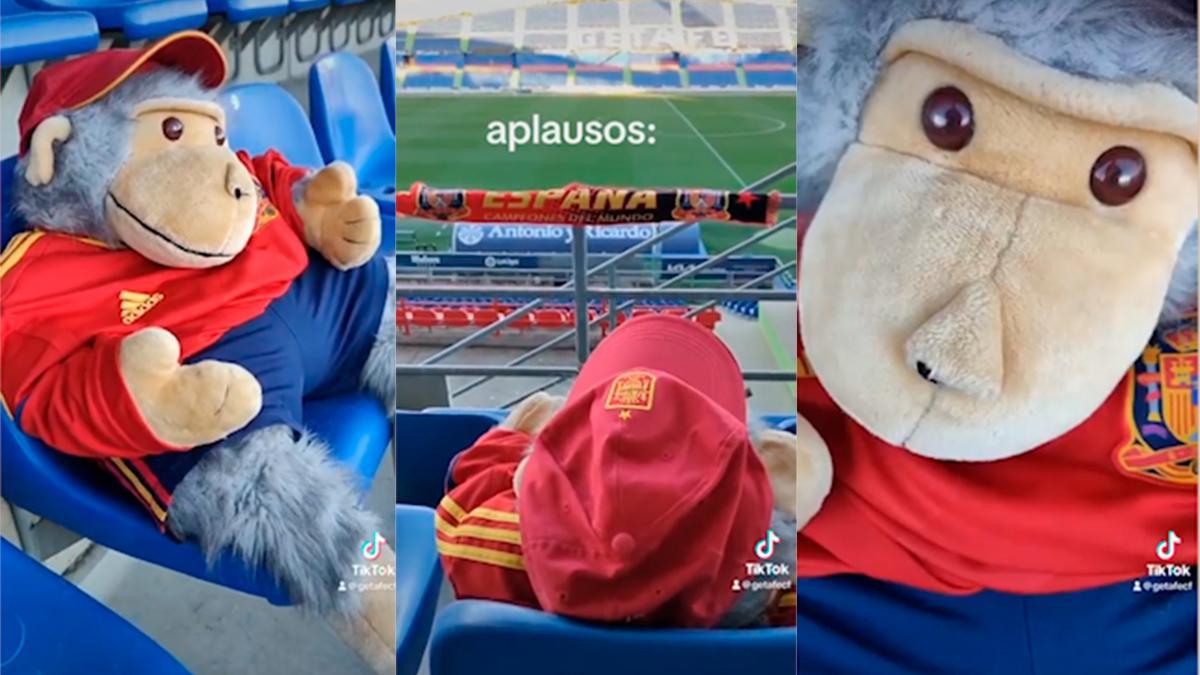 Un mono y la voz de Rubiales: ¡el tiktok del Getafe que luego el club borró!