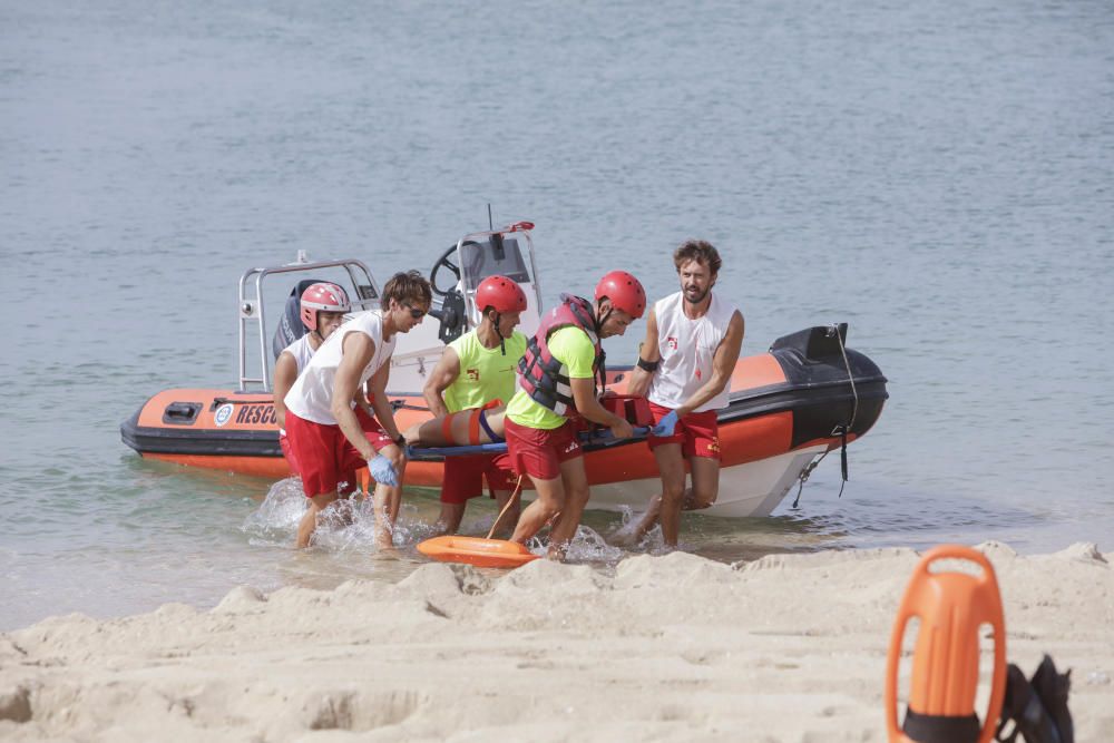 Los socorristas han rescatado a 47 personas en las playas de Palma