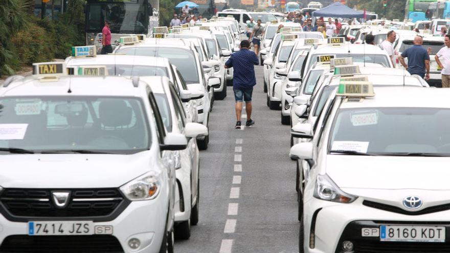 Los taxistas de Málaga volverán a llevar las protestas contra el exceso de VTC a la calle.