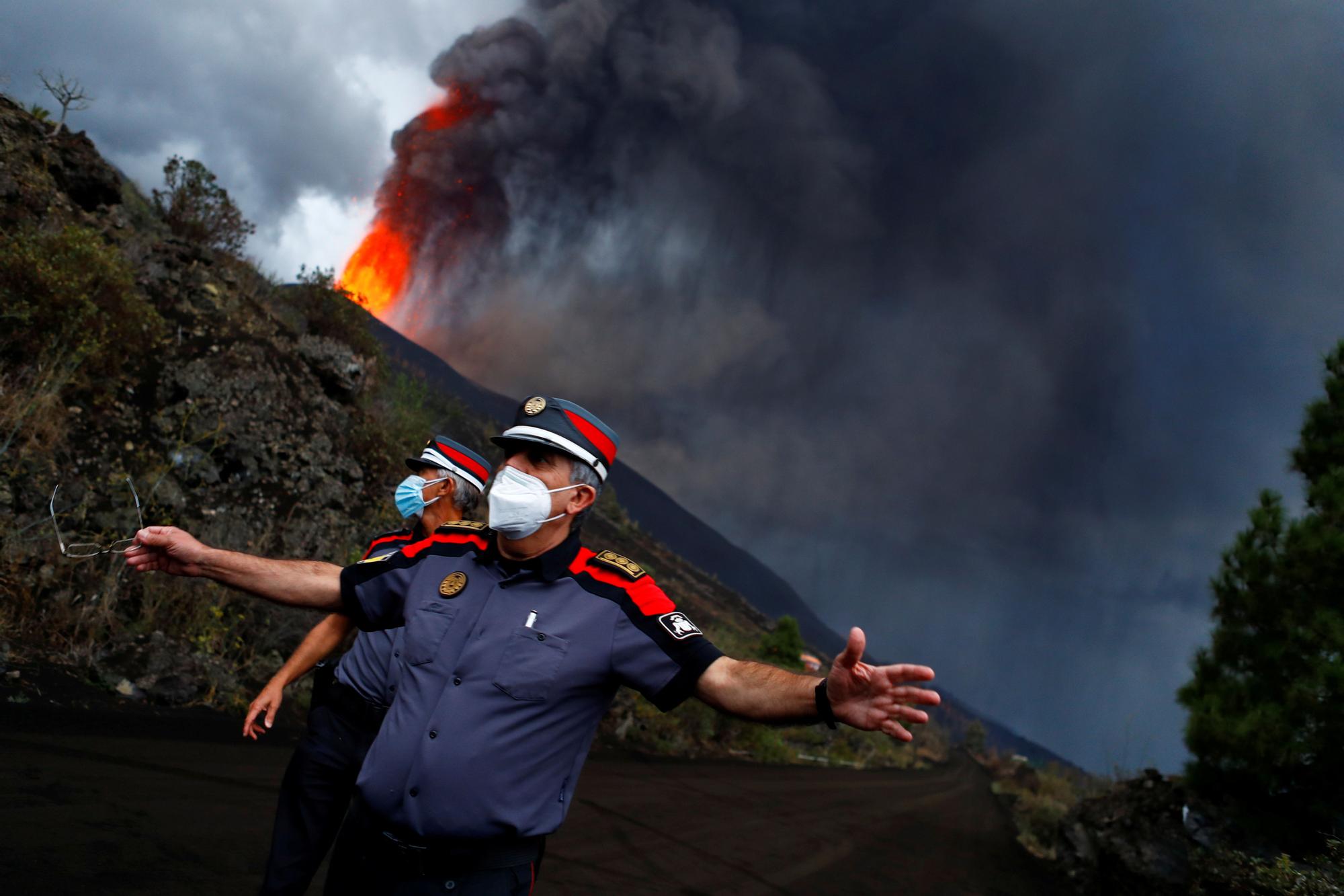 Ceniza en La Palma