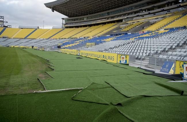 Siguen las obras en el Estadio de Gran Canaria