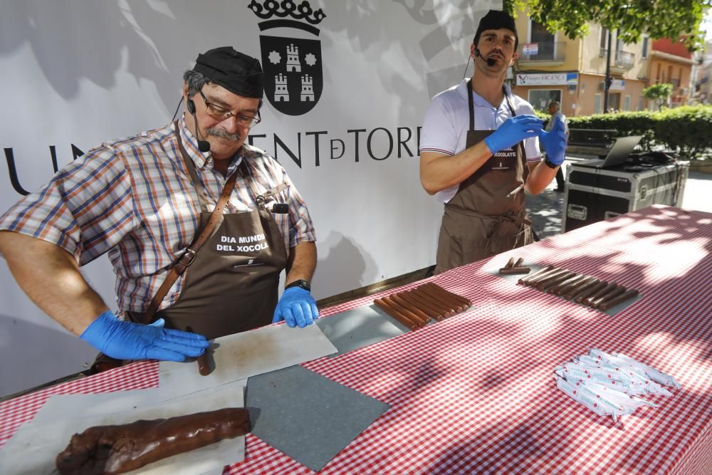 Exhibición de elaboración de chocolate en Torrent