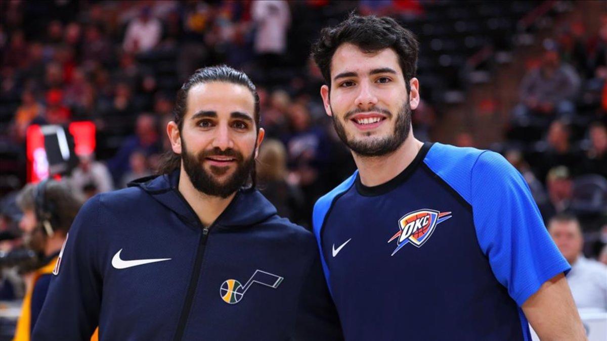 Abrines, junto a Ricky Rubio en una imagen del pasado mes de diciembre