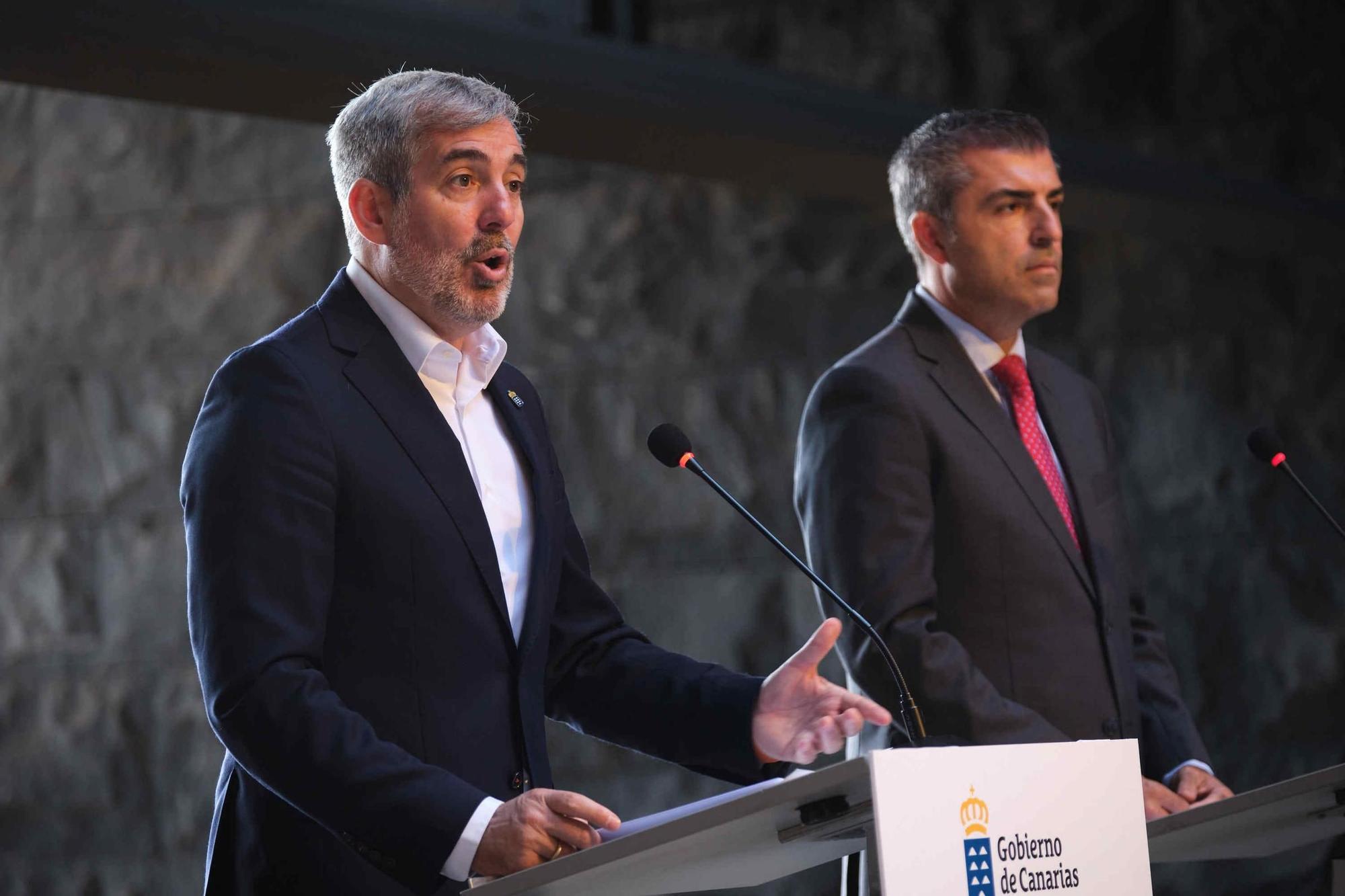 Fernando Clavijo y Manuel Domínguez hacen un balance de los primeros cien días de gobierno