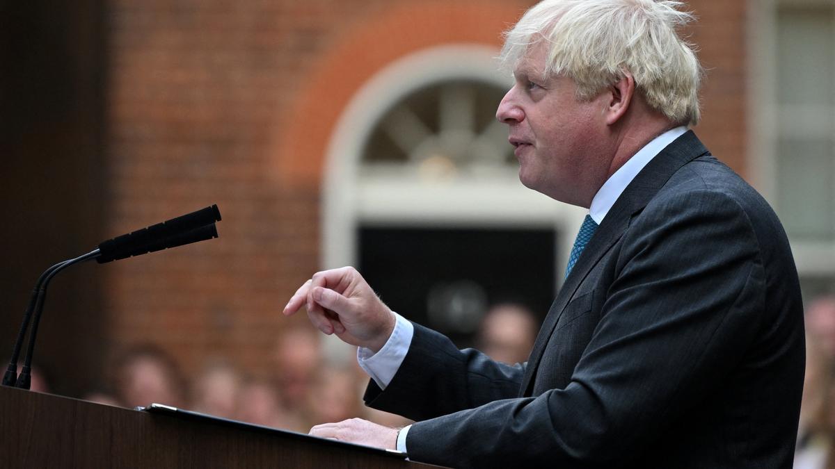 El exprimer ministro Boris Johnson.