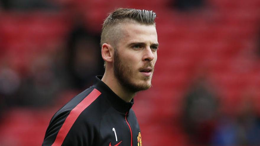 De Gea, con la camiseta del Manchester United.