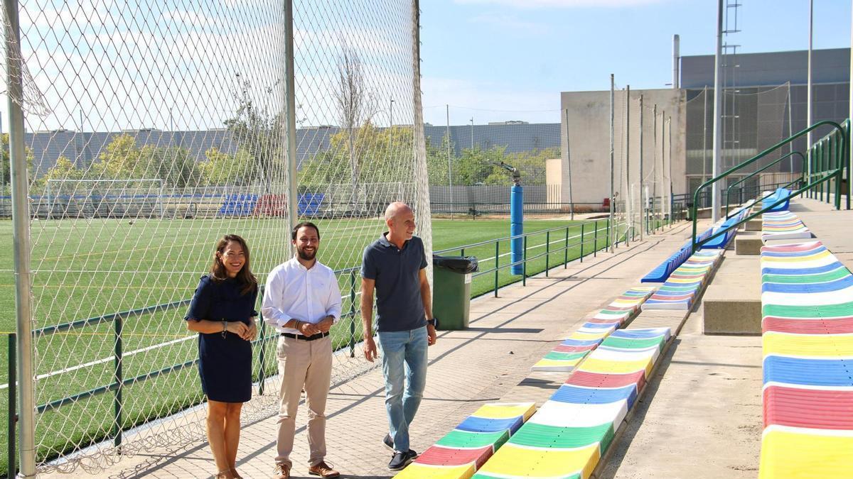 Maica Hurtado y Sergio Toledo visitan Gaetà Huguet.
