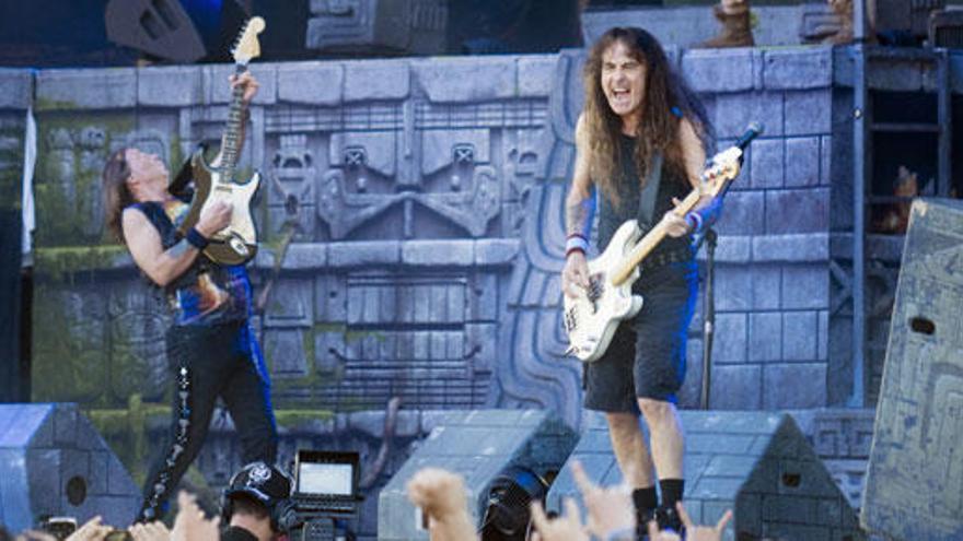 Iron Maiden en uno de sus últimos conciertos.