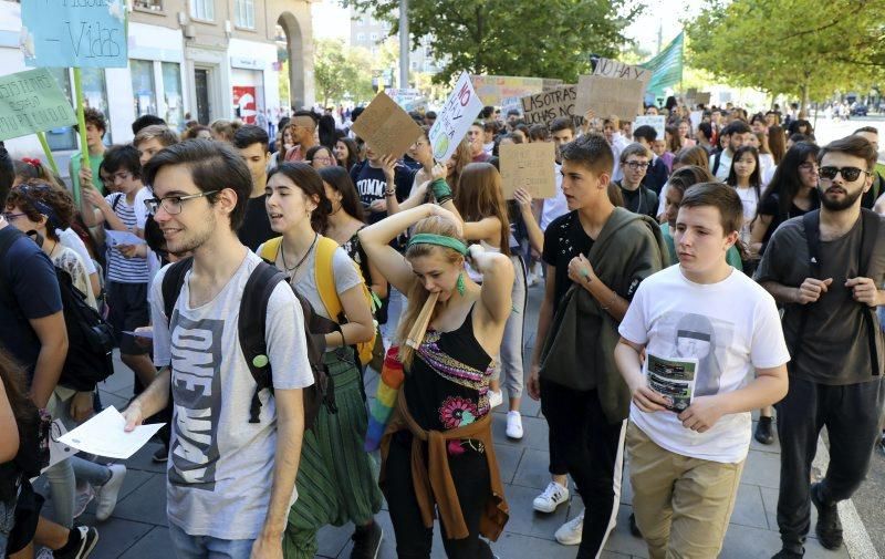 Manifestación por el clima en Zaragoza