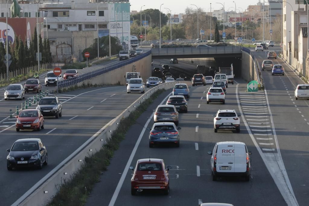 Primer día de límite de velocidad a 80 km/h en la Vía de Cintura de Palma