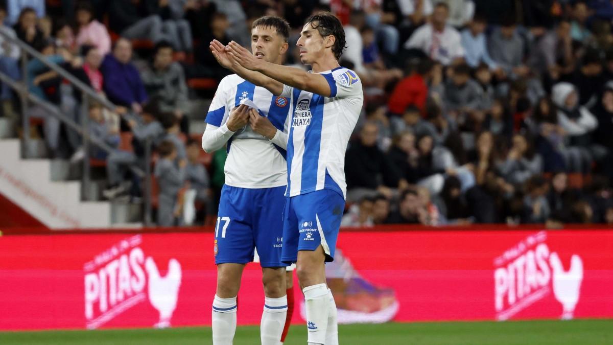 Pere Milla y Jofre, durante un partido del Espanyol