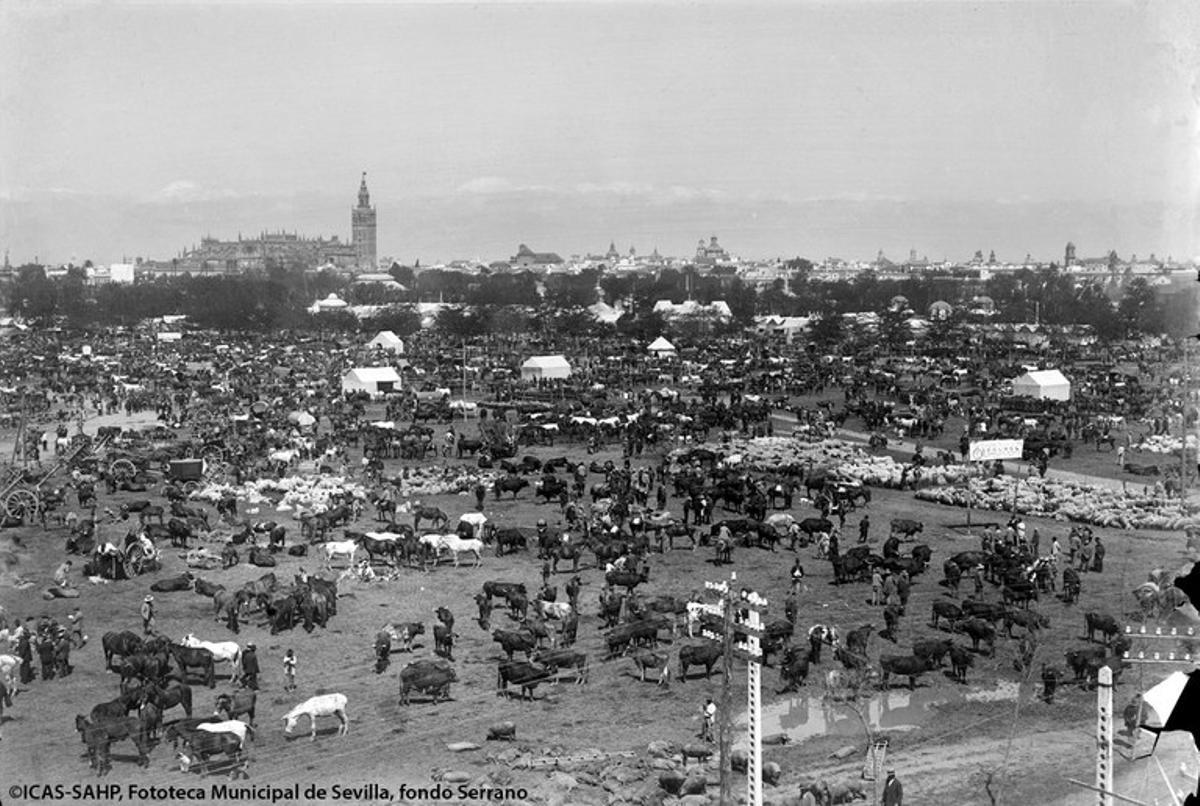 Feria en el Prado de San Sebastián. 1915