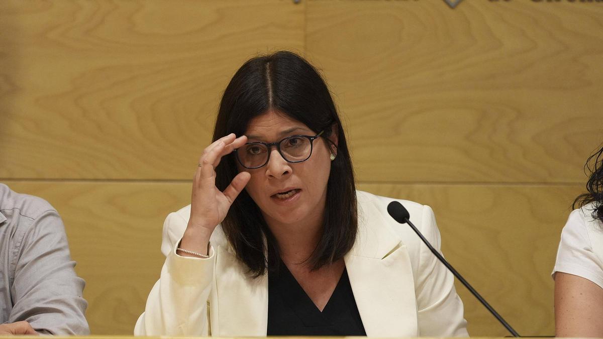 Gemma Geis en la roda de premsa d'aquest dimarts.